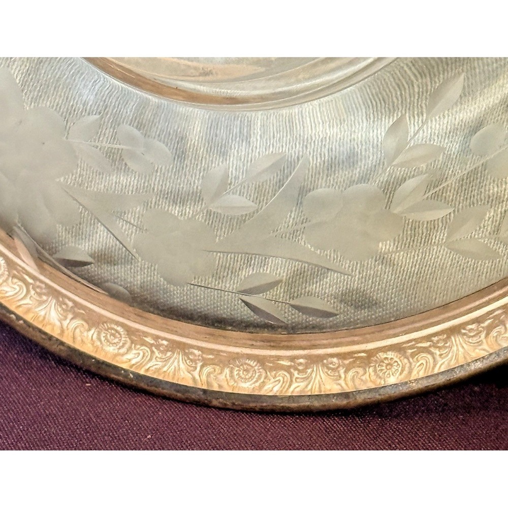 International Silver Prelude Sterling on Cut Glass Candy Dish 6" Bowl - Picture 7 of 11